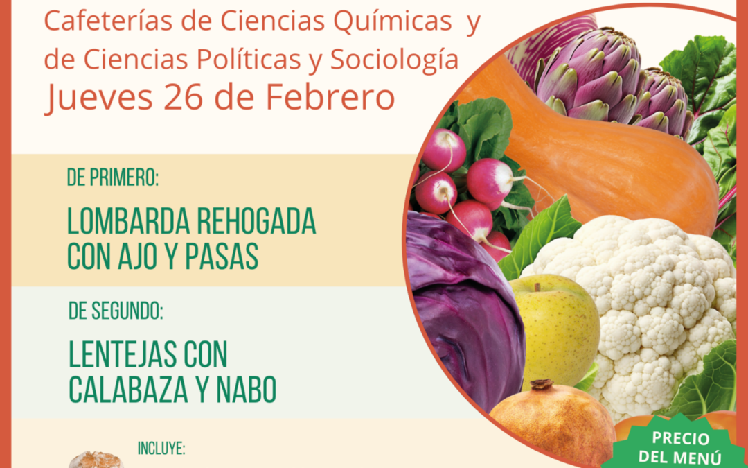 Menú Ecológico jueves 26 de febrero UCM