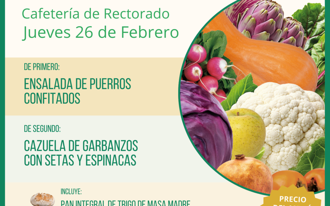 Menú Ecológico jueves 26 de febrero UAM