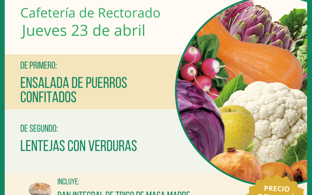 Menú Ecológico jueves 23 de abril UAM