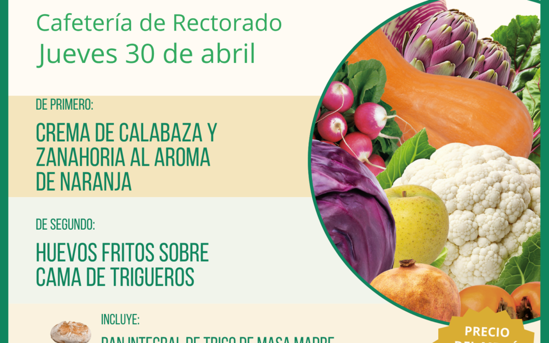 Menú ecológico jueves 30 de abril UAM