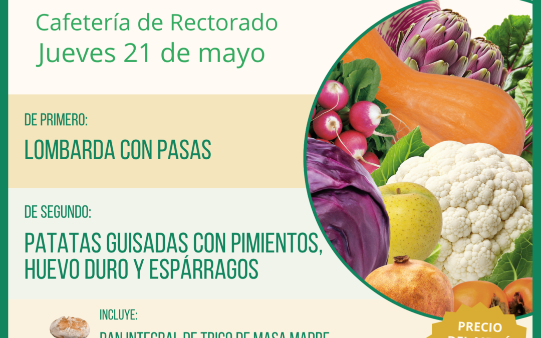 Menú ecológico jueves 21 de mayo UAM