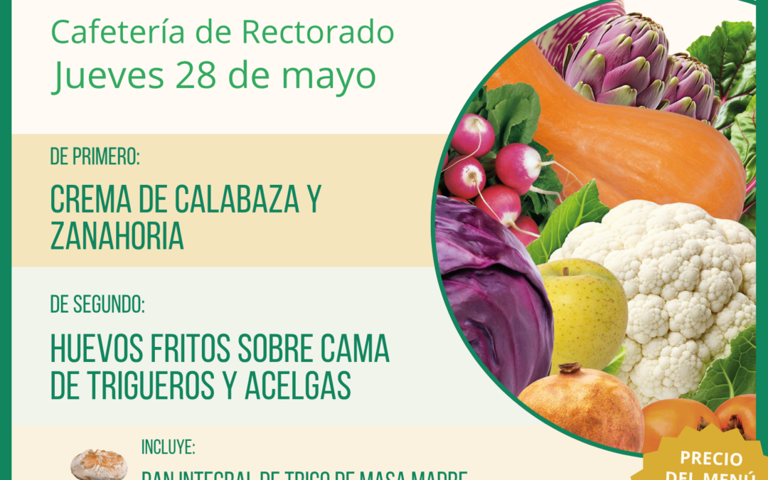 Menú ecológico jueves 28 de mayo