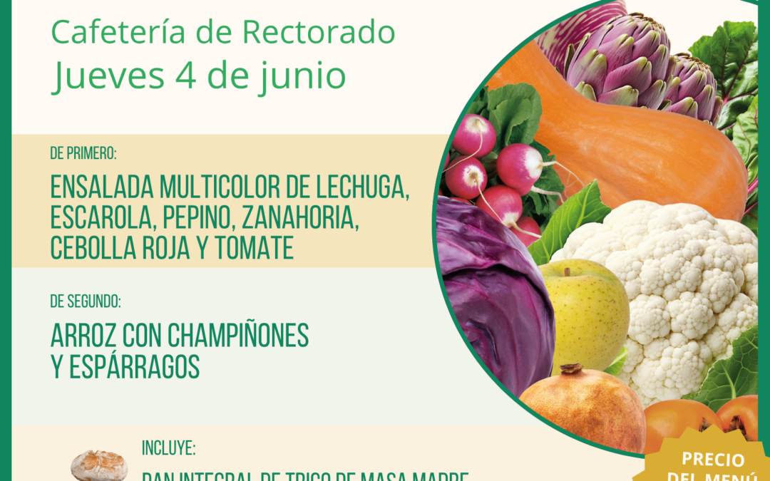 Menú ecológico jueves 4 de junio UAM